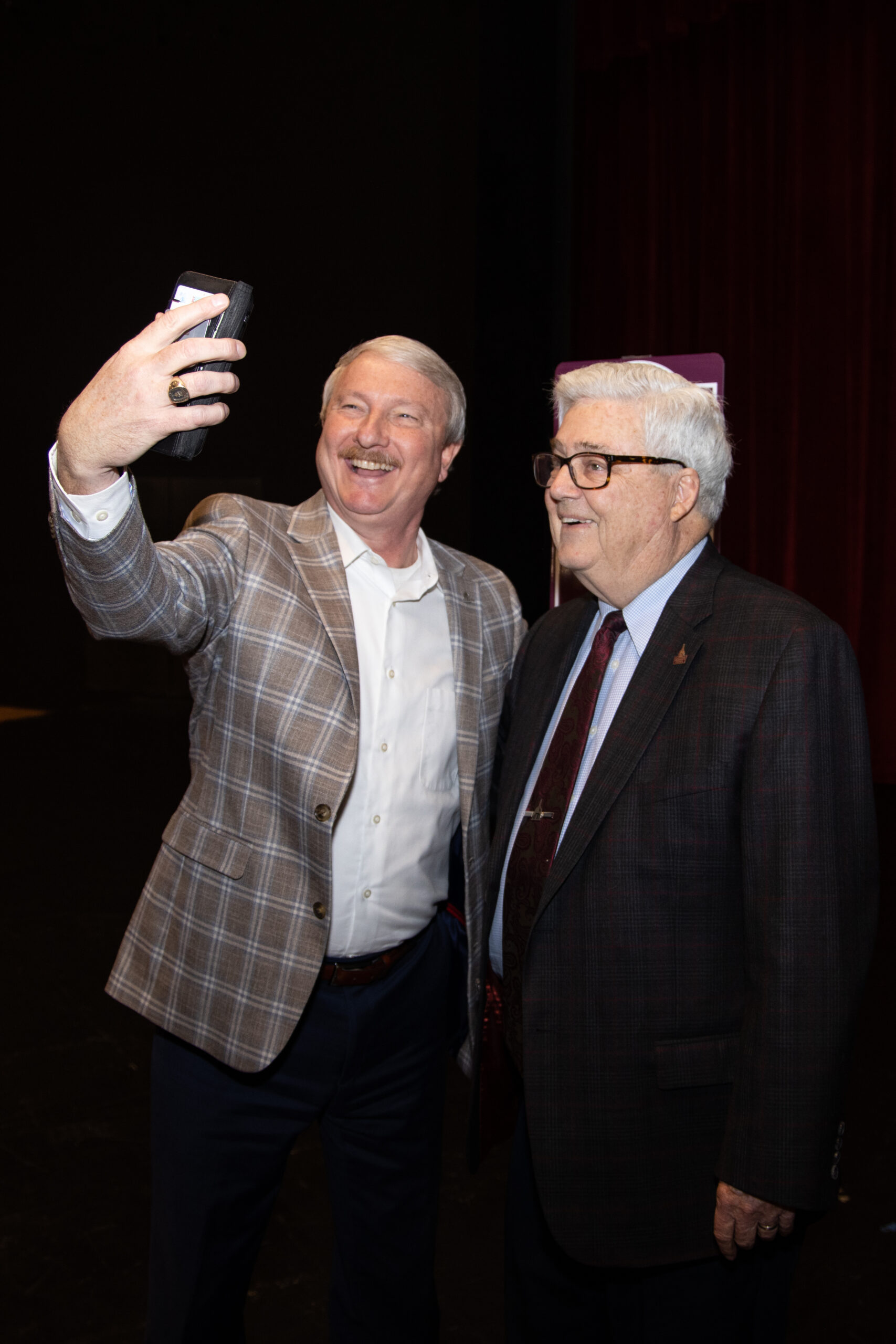 David Shannon and Milton Sewell taking a selfie