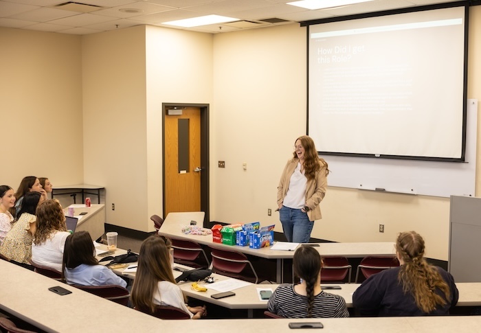 Students hear from healthcare professionals during Pathways to Success event.