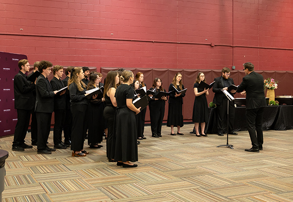 scholarship lunch chorale performance