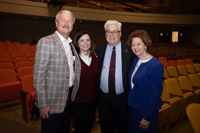 David and Tracie Shannon pose with Milton and Laurel Sewell