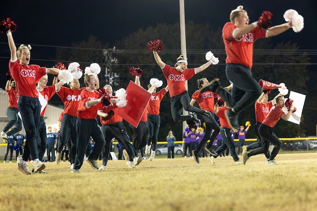 Phi Kappa Alpha guys participate in Cheer It Up