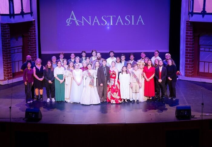 Cast of Anastasia the musical on Dryden Auditorium stage